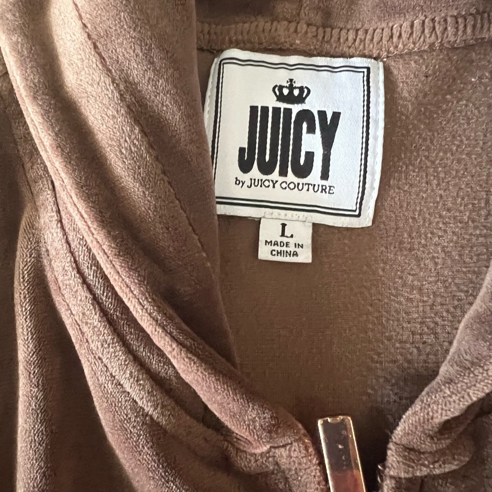 Juicy Couture Chocolate Brown Velour Hoodie